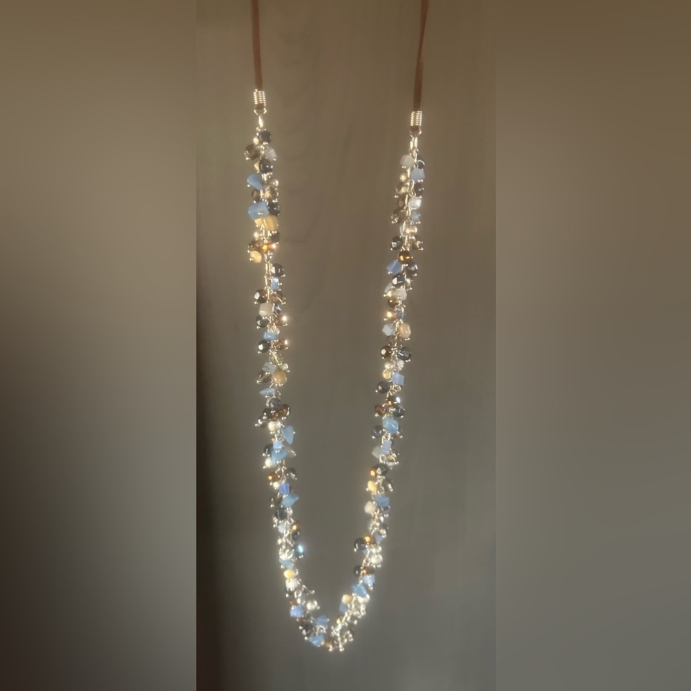 Lia Sophia beaded leather necklace!